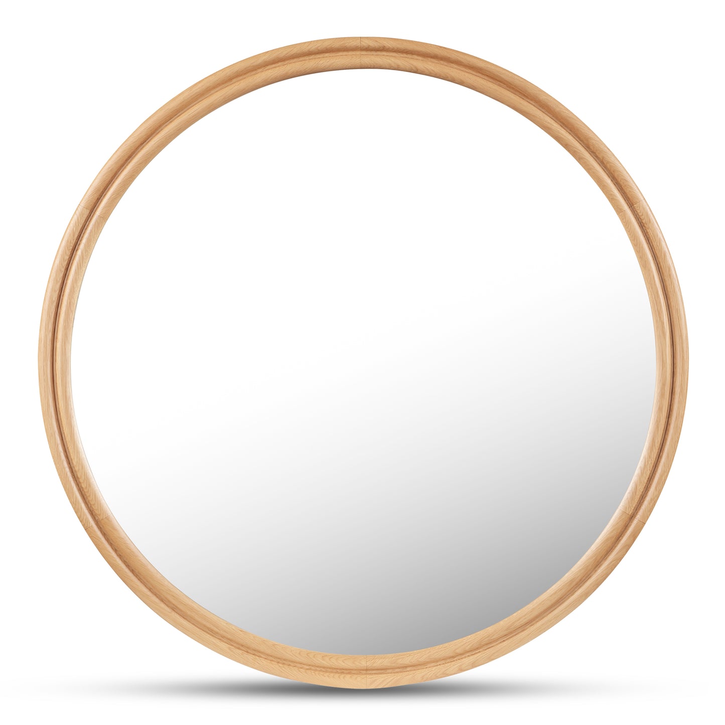 Alcott Large Round Mirror Oak