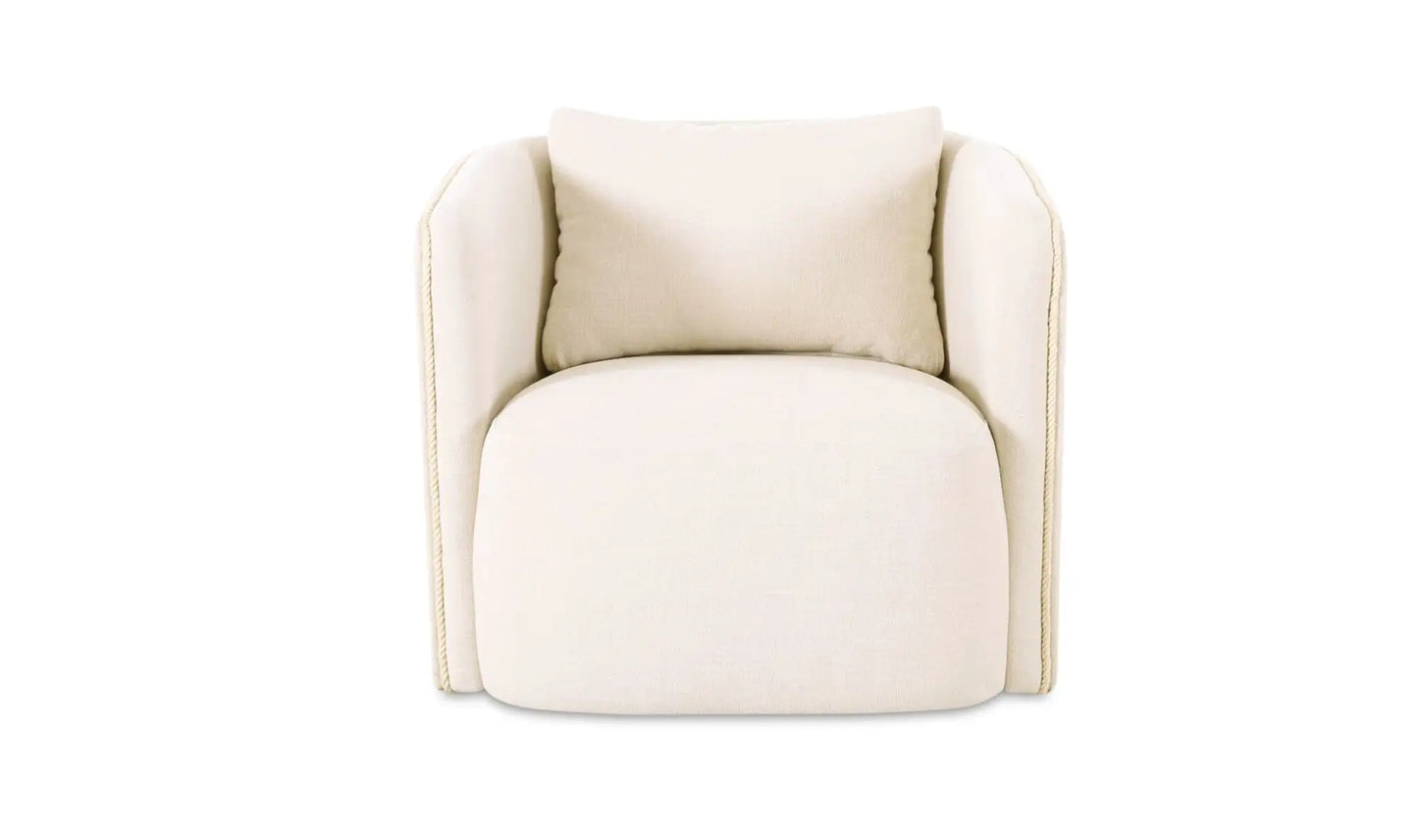Cecil Accent Chair Warm White