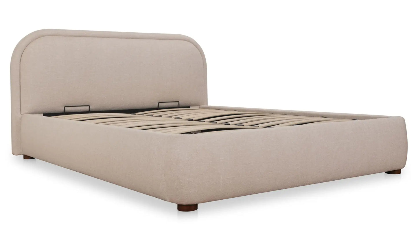 Colin King Storage Bed Light Brown