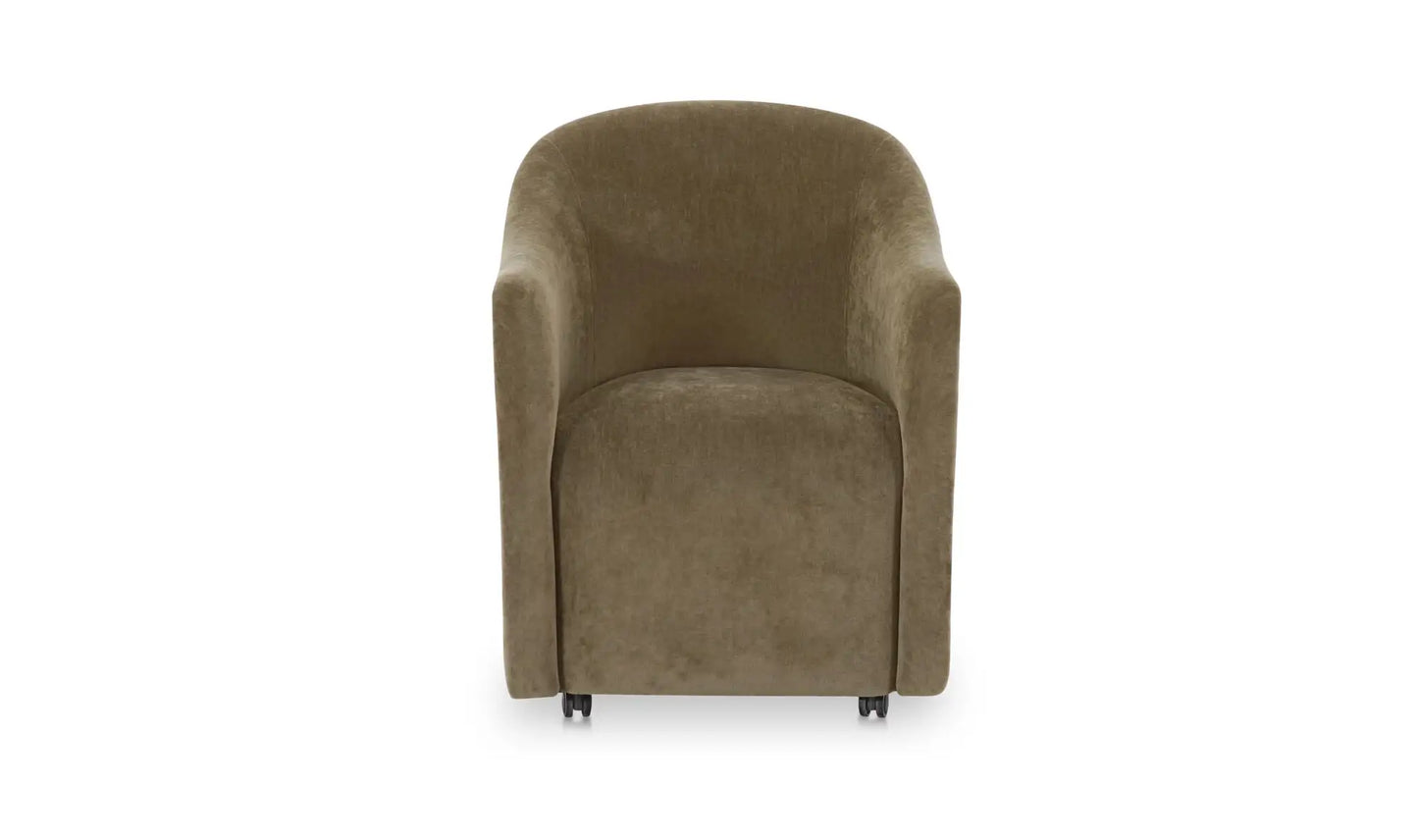 Drava Rolling Dining Chair Green