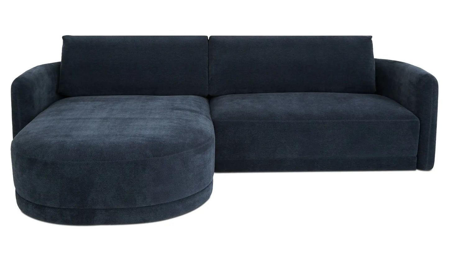Emmy Sectional Dark Blue Left