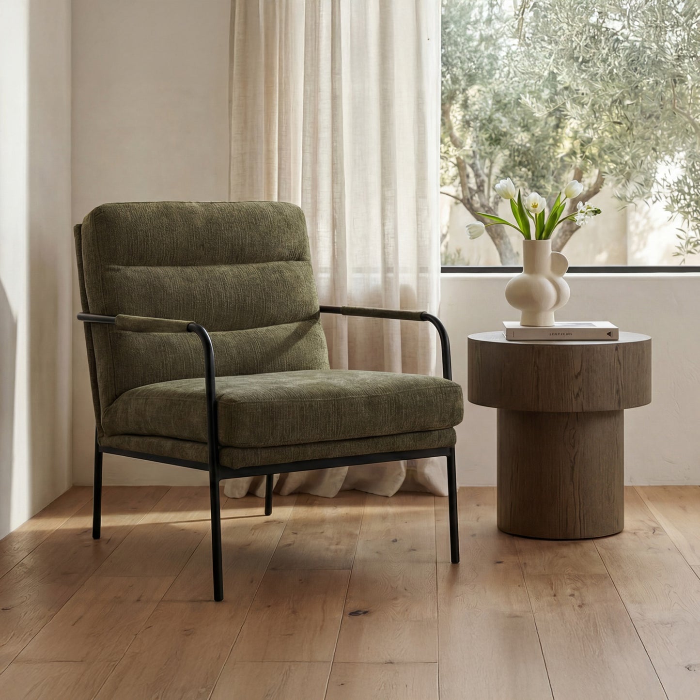 Corey Side Table Dark Brown