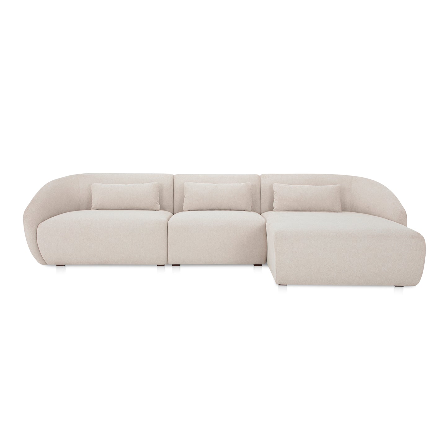 Amelia Lounge Modular Right Sectional Warm White