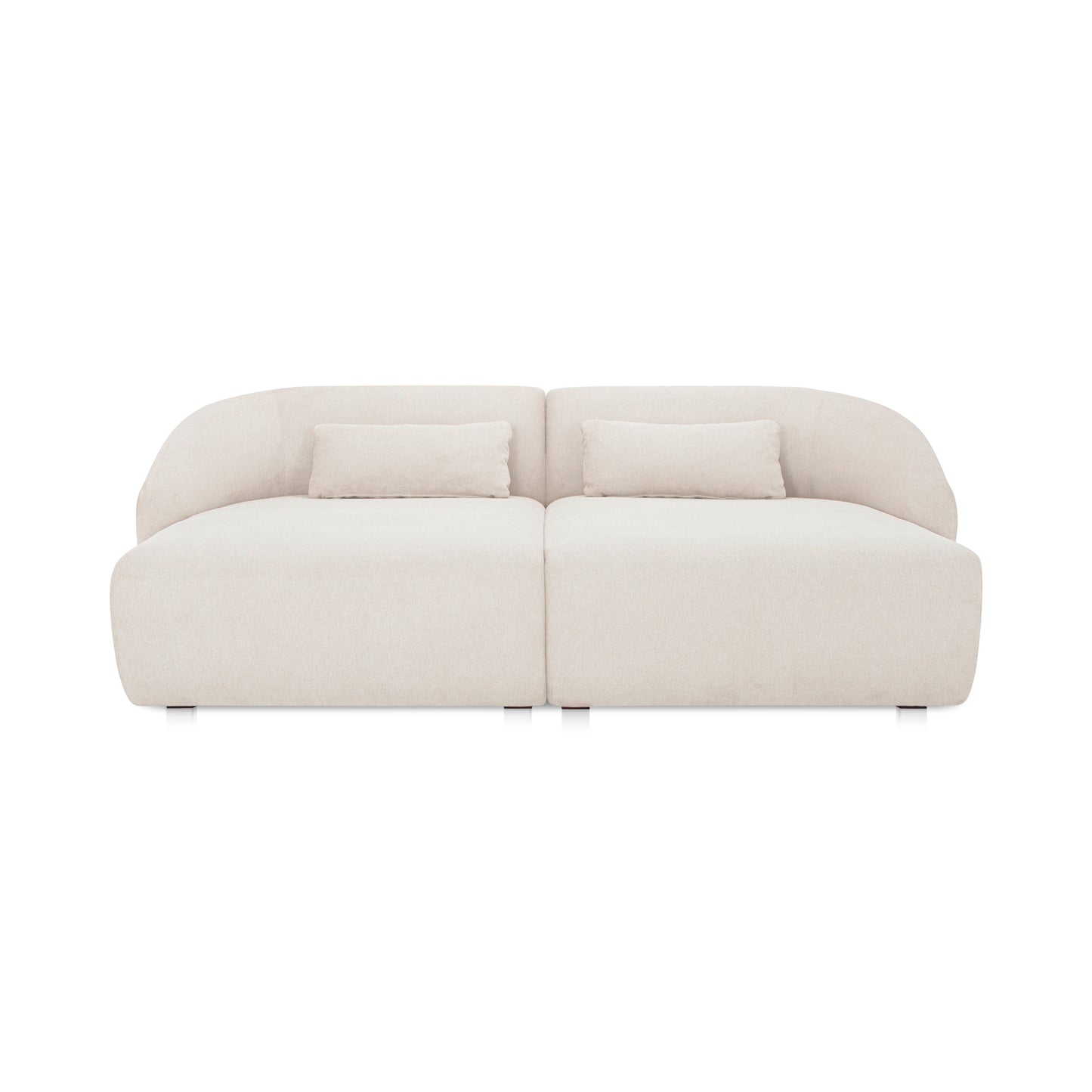 Amelia Double Chaise Modular Sectional Warm White
