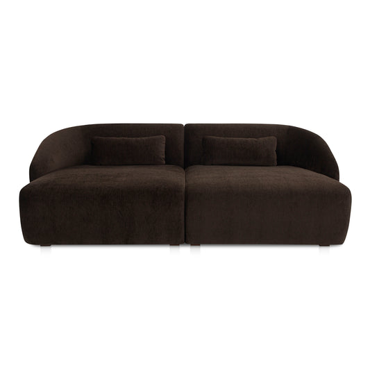 Amelia Double Chaise Modular Sectional Espresso