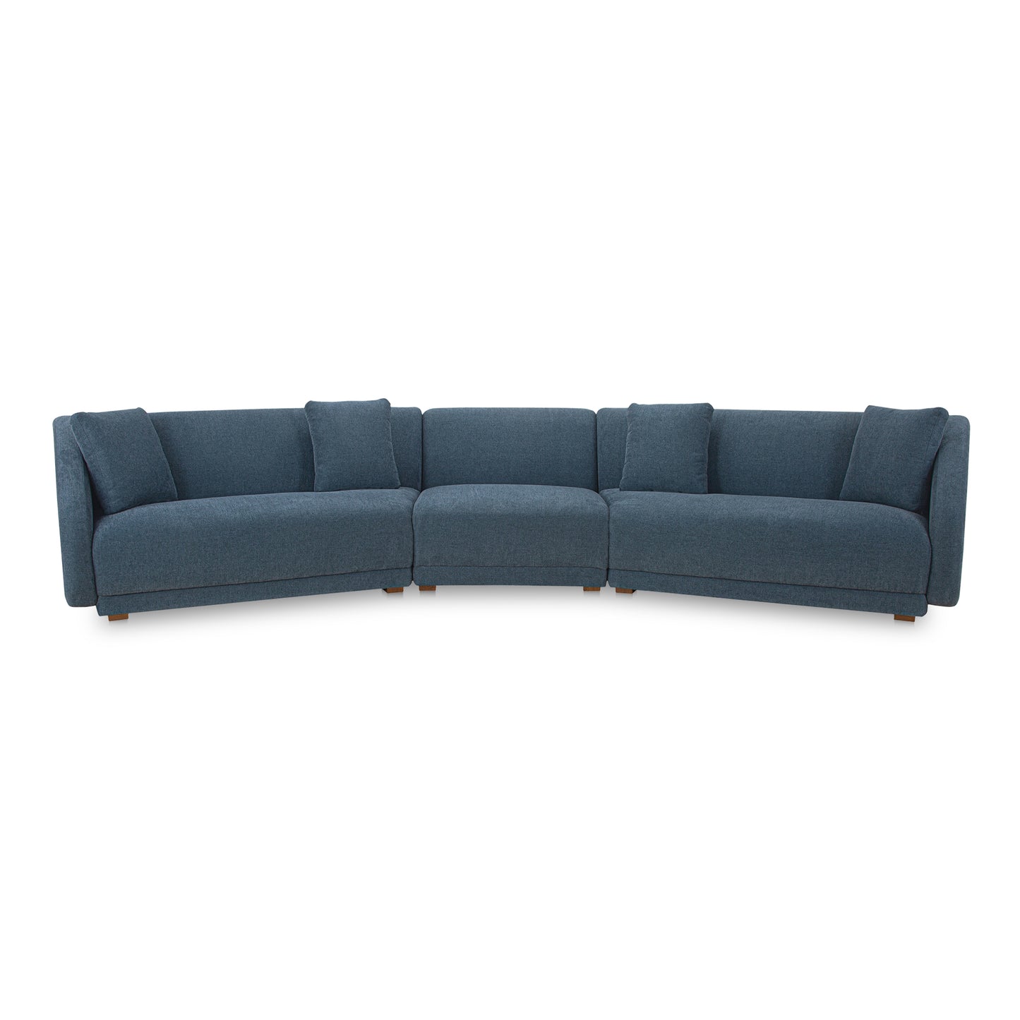 Fraser 3 Piece Modular Sectional with Slipper Deep Blue