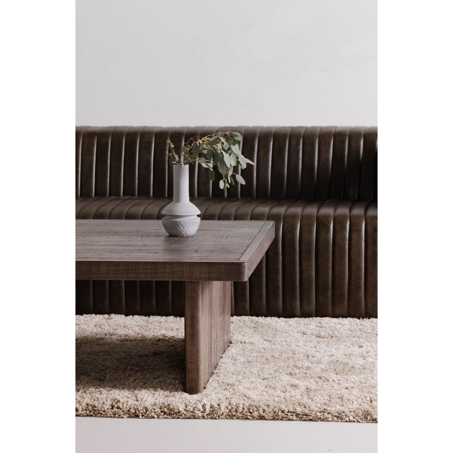 Monterey Square Coffee Table Aged Brown