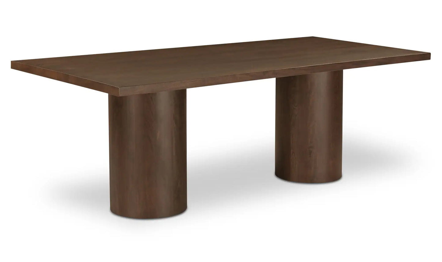 Hadley Dining Table Small Warm Brown