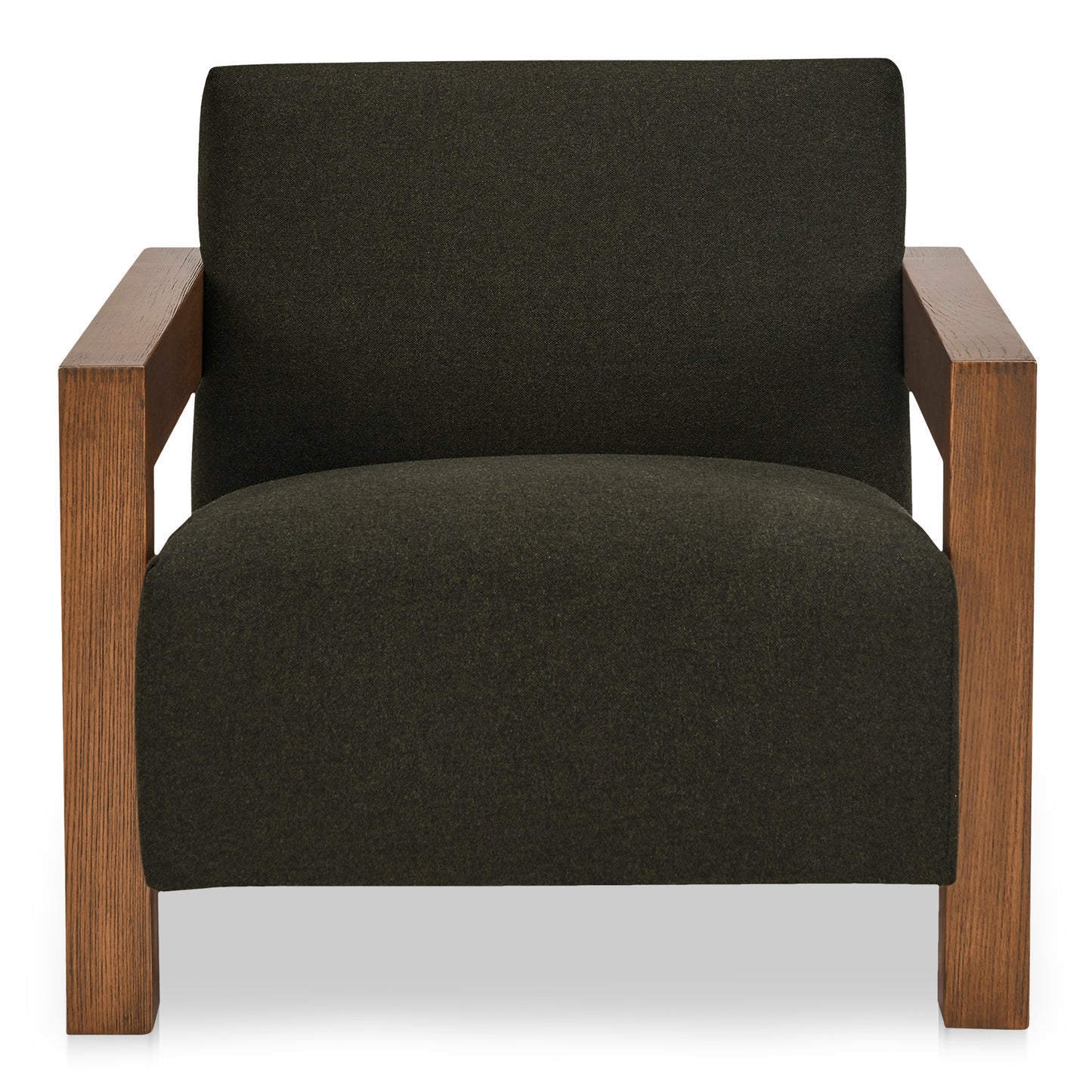 Garnet Lounge Chair Olive Wool Blend