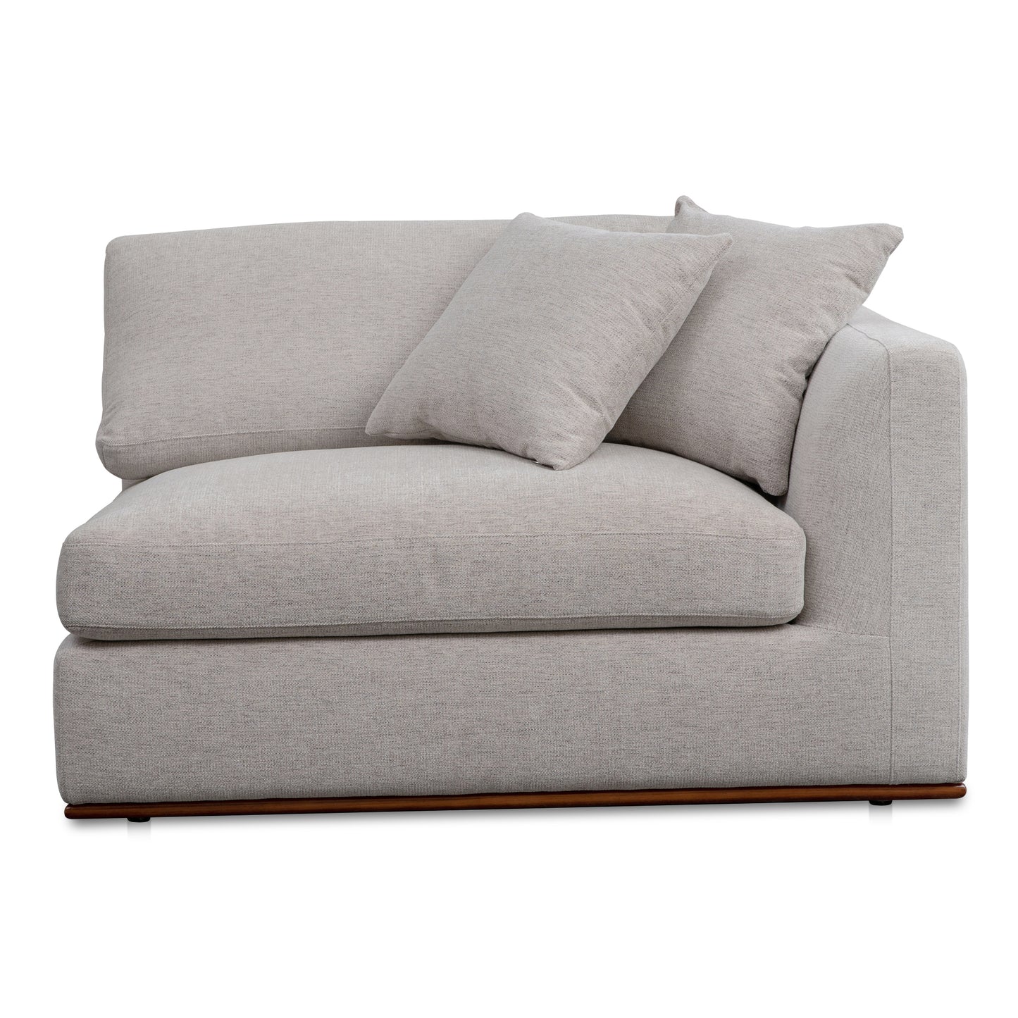 Rue Right Arm Facing Chair Flecked Grey