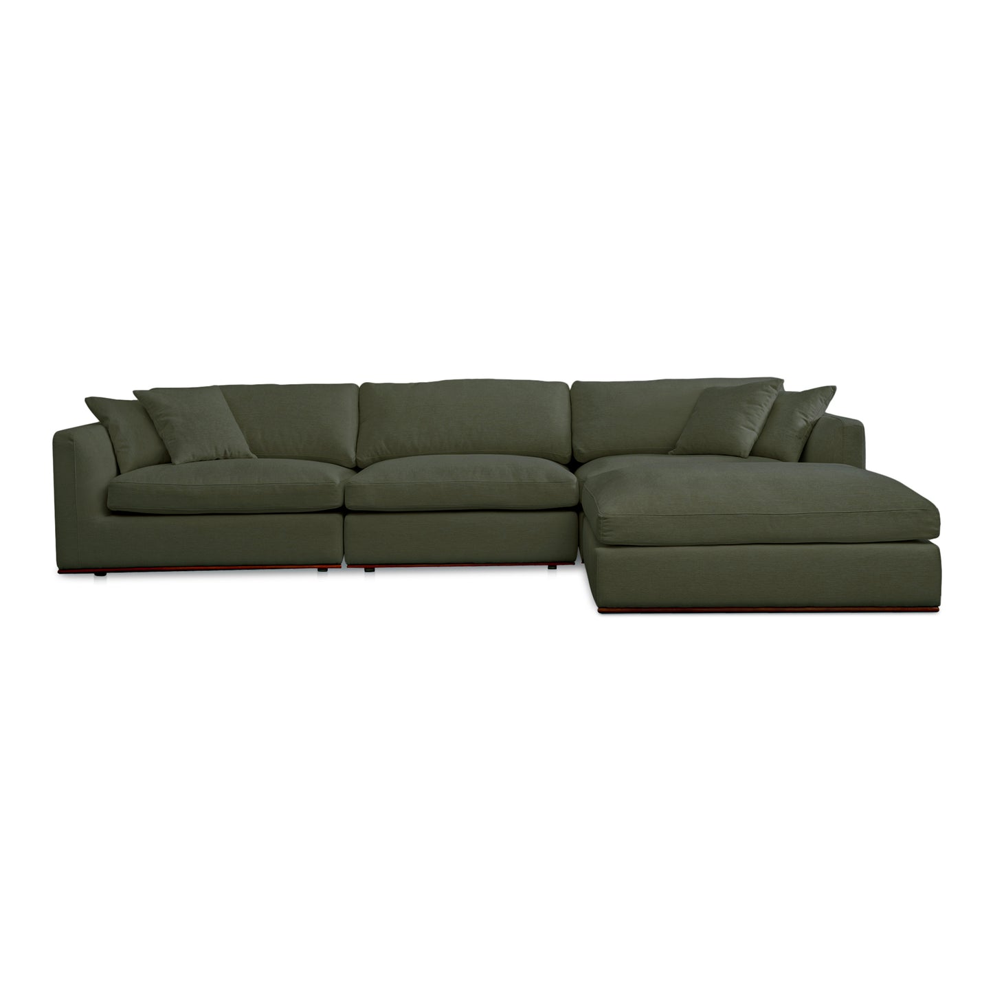 Rue Lounge Modular Sectional Deep Green