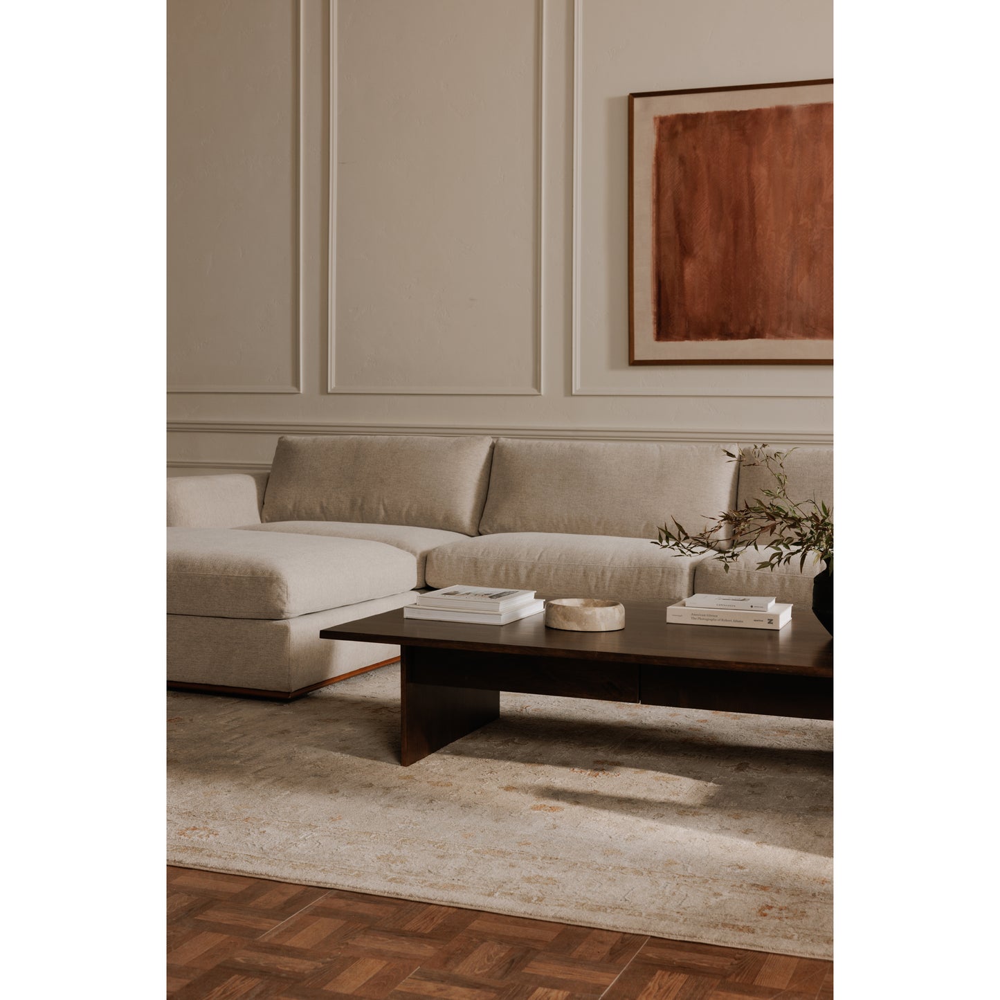 Rue Modular Sofa Flecked Grey