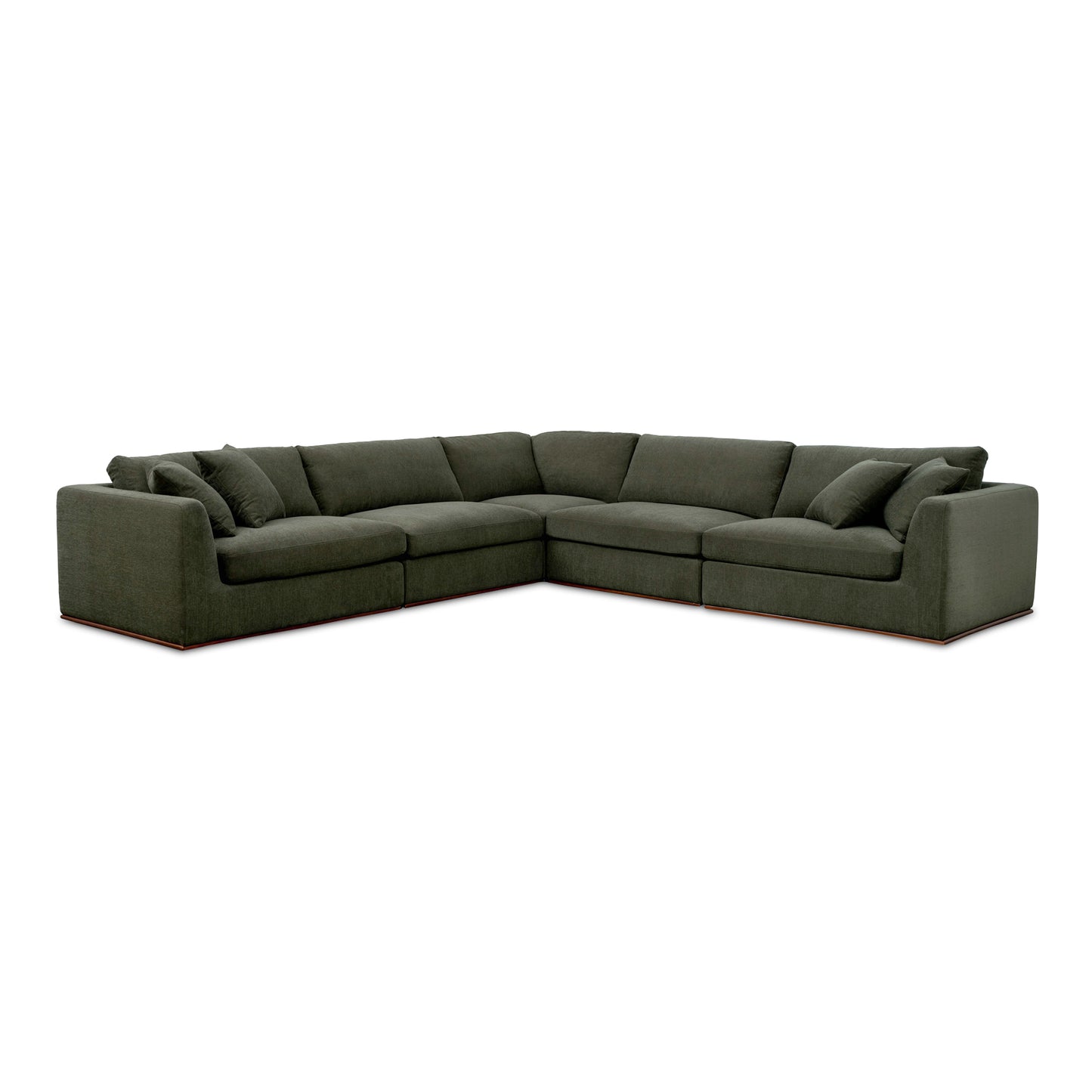 Rue Classic L Modular Sectional Dark Green