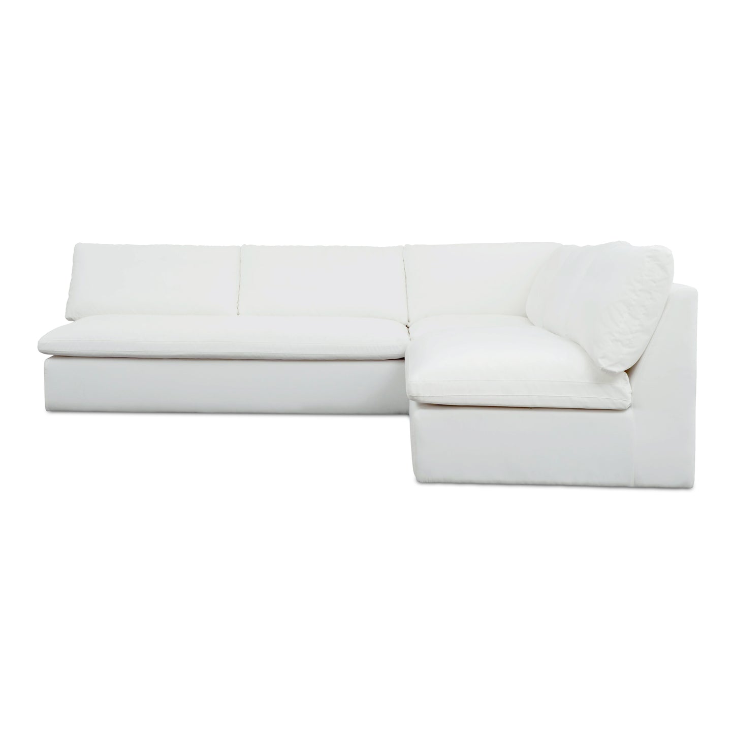 Miles Outdoor Modular 3 Piece White