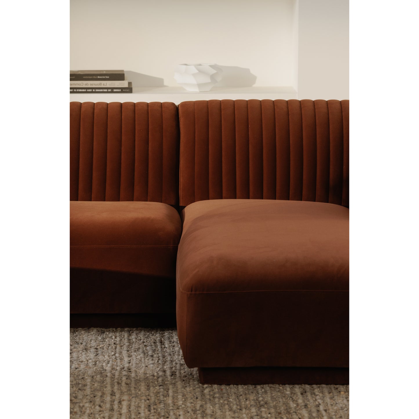 Zandro Right Sectional Warm Brown