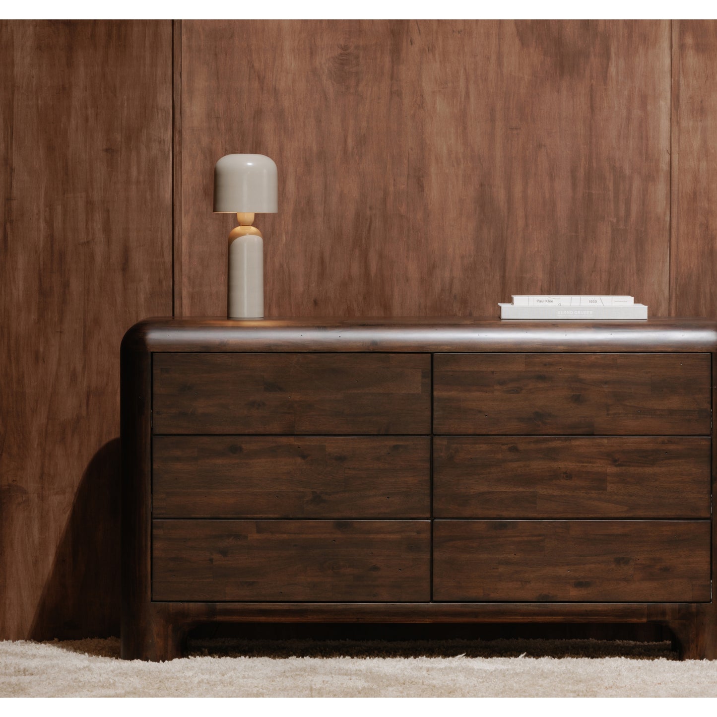 Echo Gloss Table Lamp Taupe
