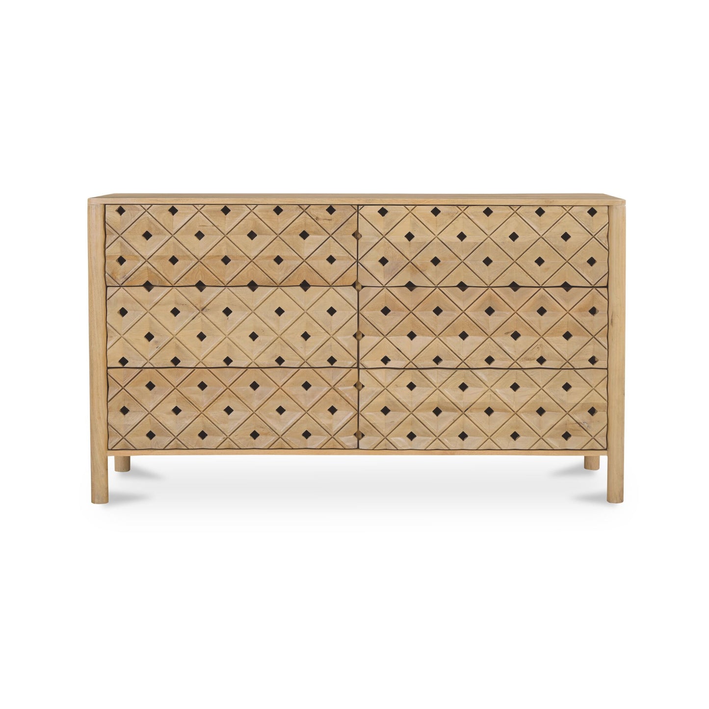 Fulton 6 Drawer Dresser Natural