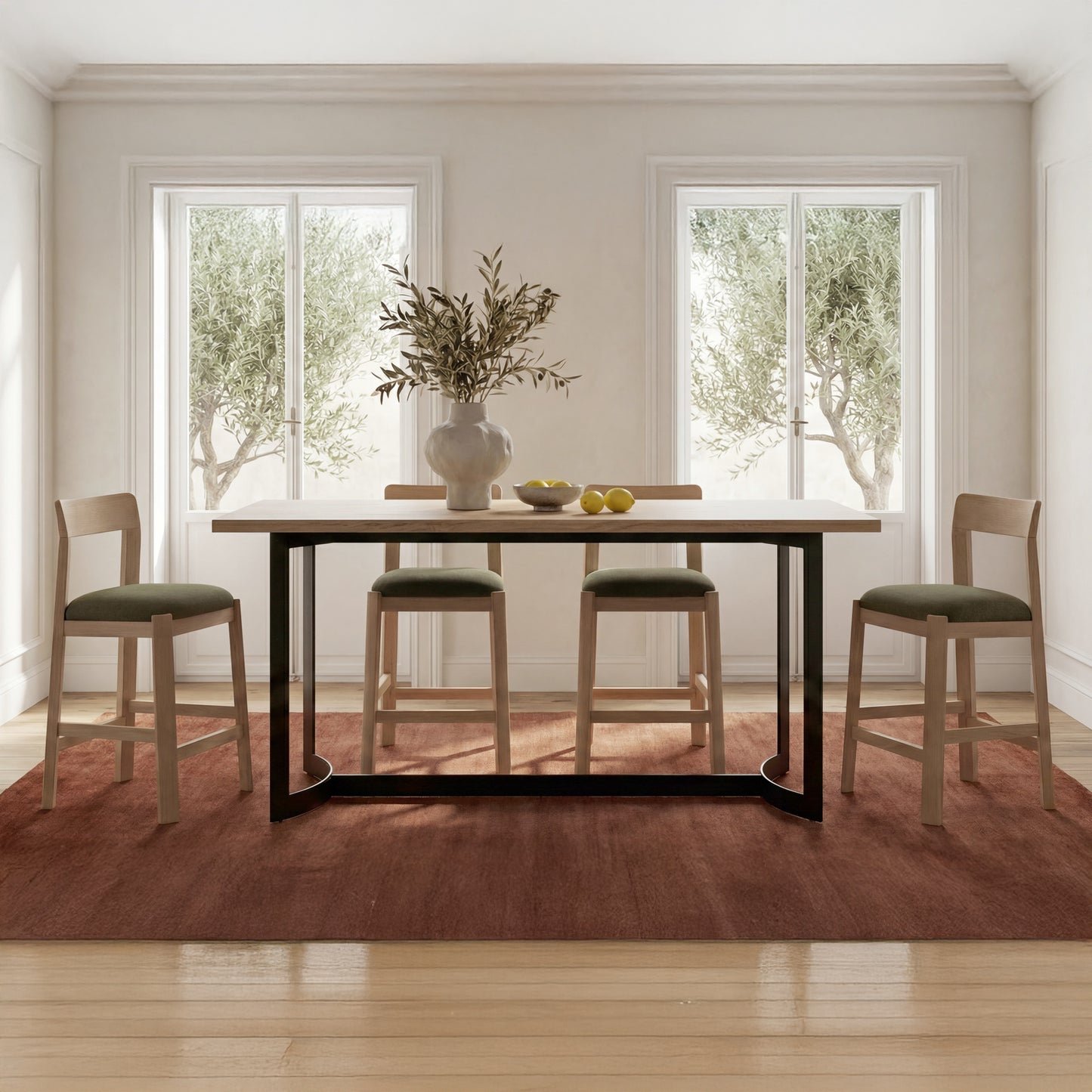 Bent Counter Table Oak