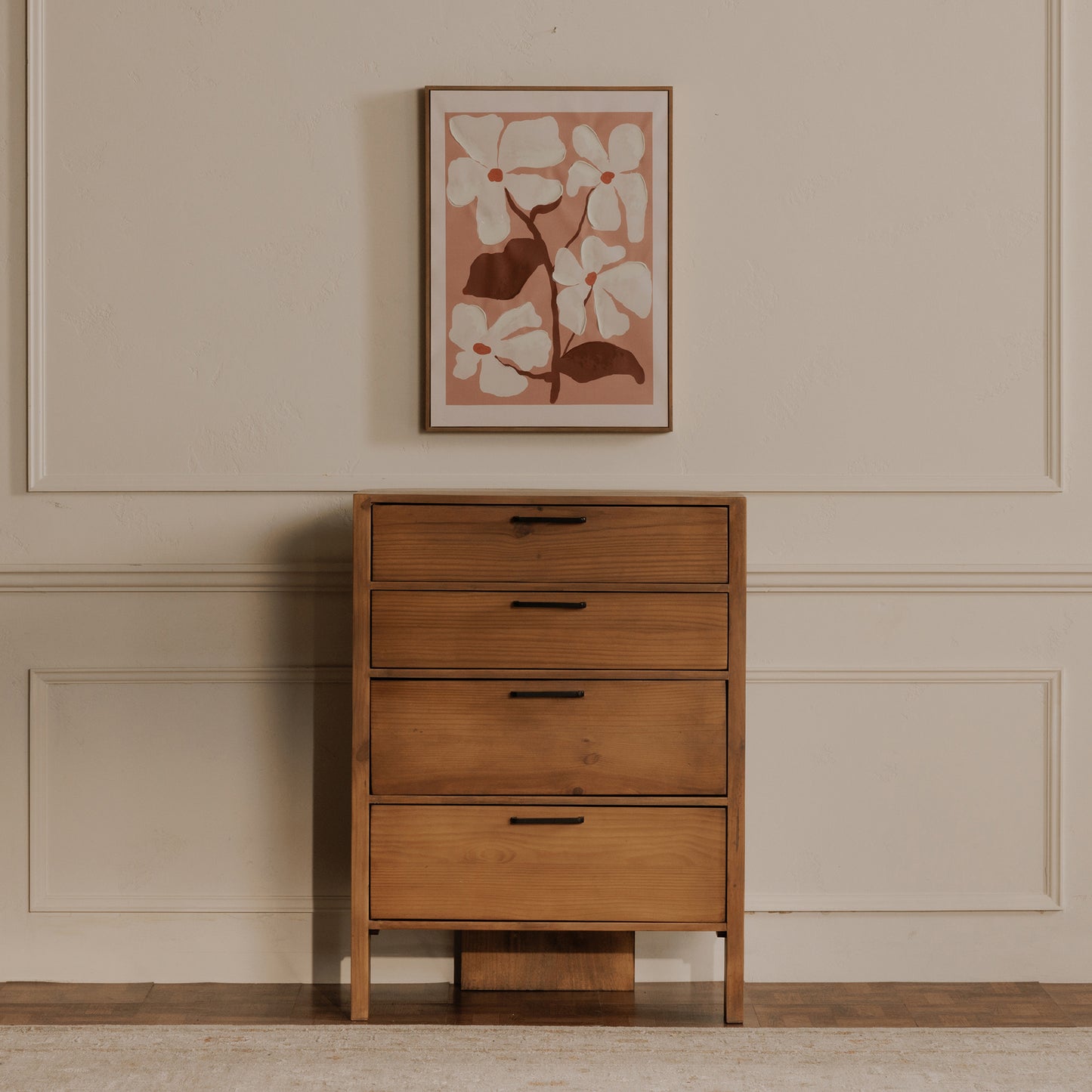 Blush Framed Painting