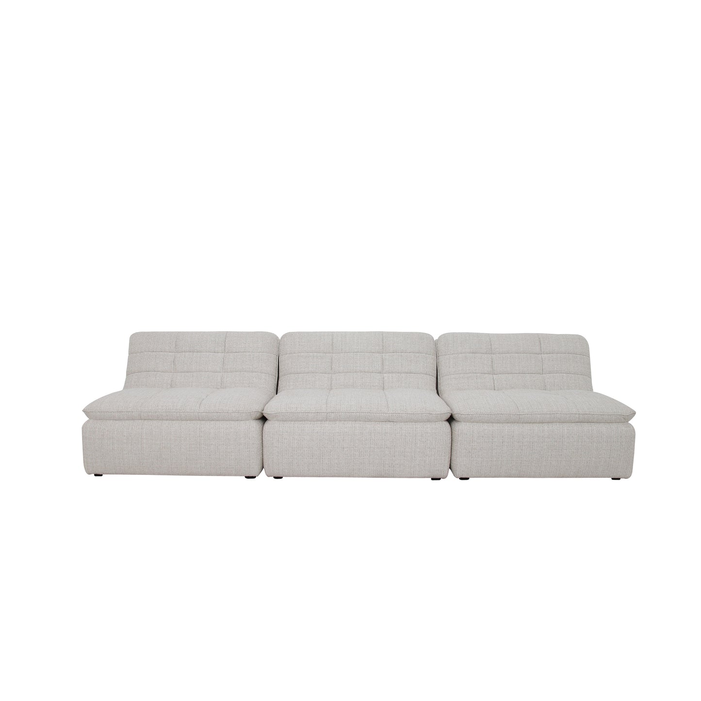 Lino Armless Modular Sofa Textured Oat