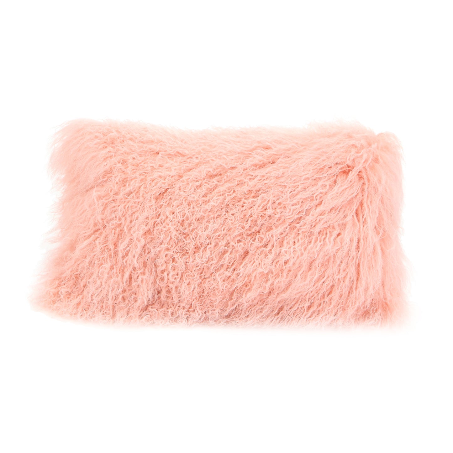 Lamb Fur Pillow Pink