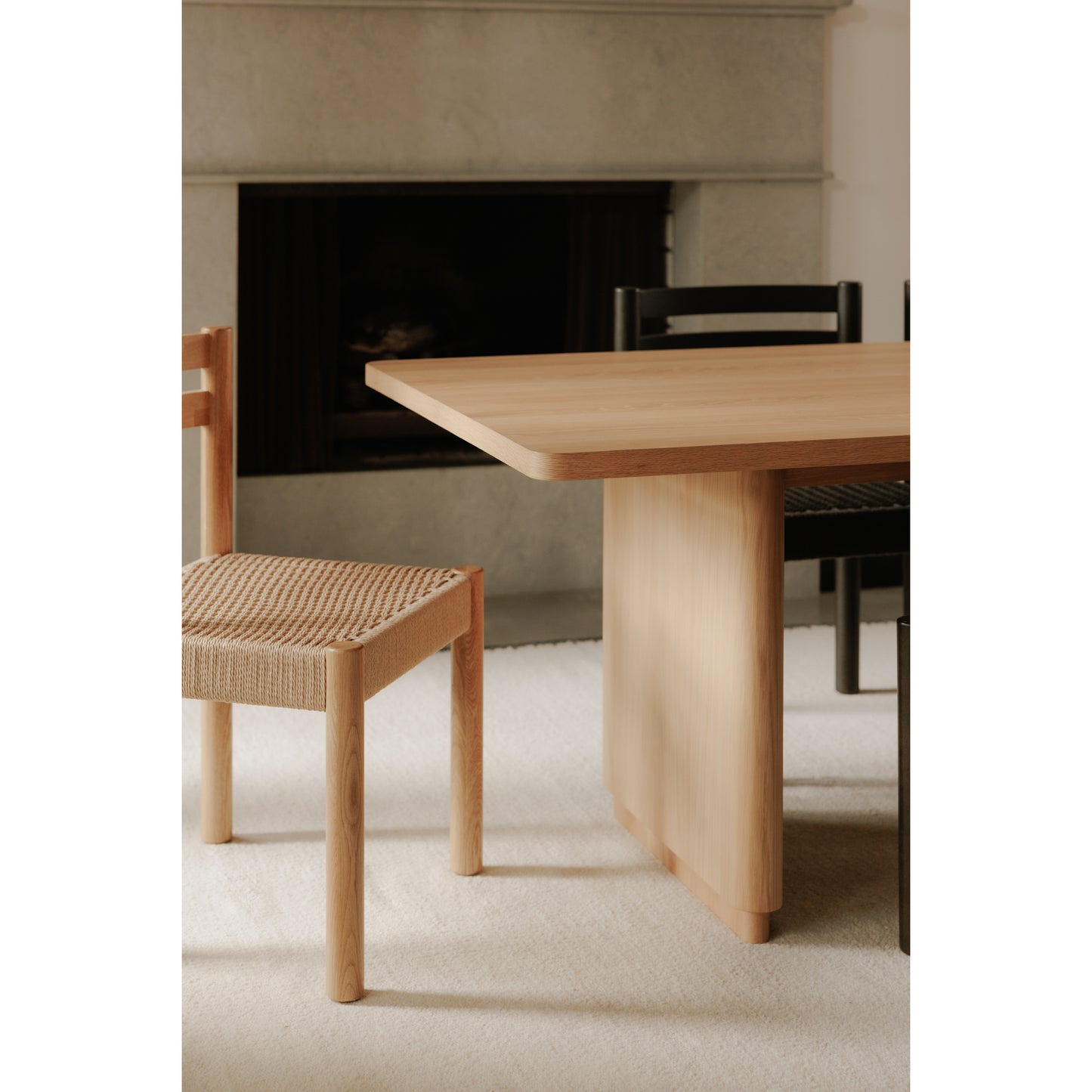 Round Off Large Dining Table Natural Oak