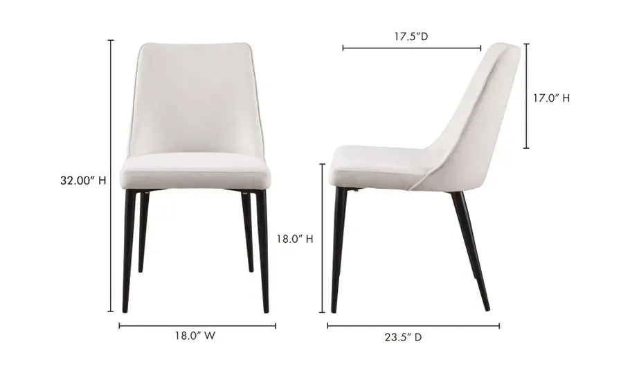 Lula Dining Chair Oatmeal - Set de 6