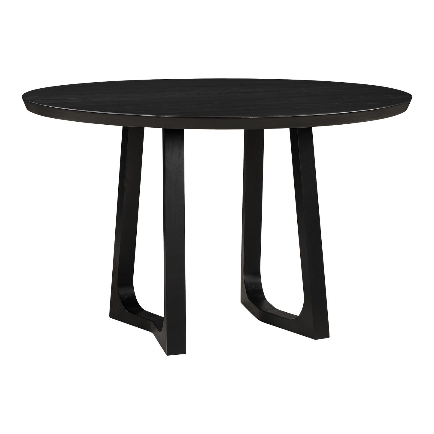 Silas Round Dining Table Black Ash