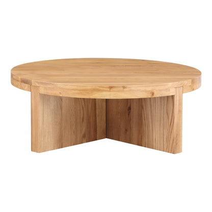 Folke Round Coffee Table Natural Oak