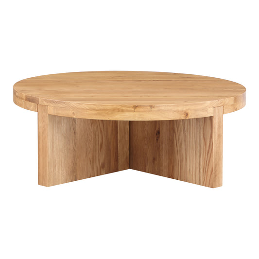 Folke Round Coffee Table Natural Oak