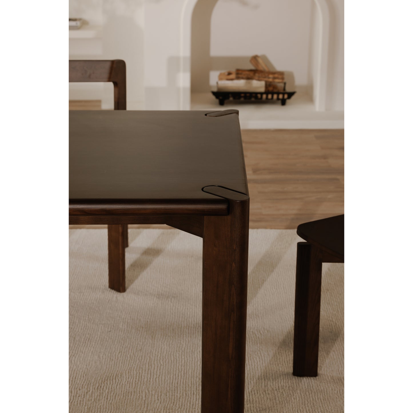 Daifuku Large Dining Table Walnut Stained Ash