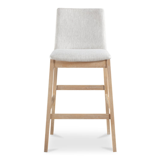 Deco Oak Barstool Light Grey