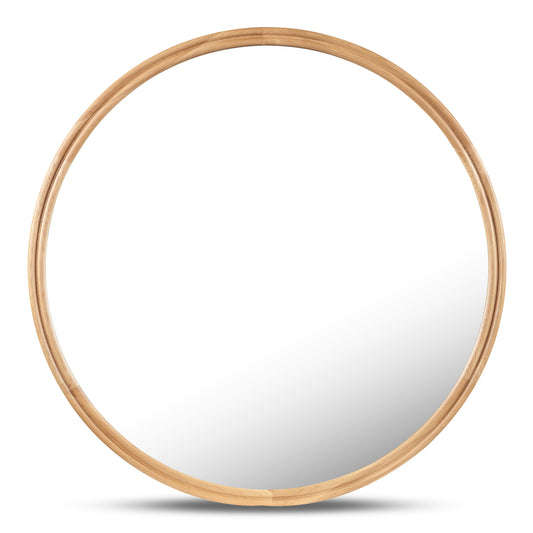Alcott Round Mirror Small Oak