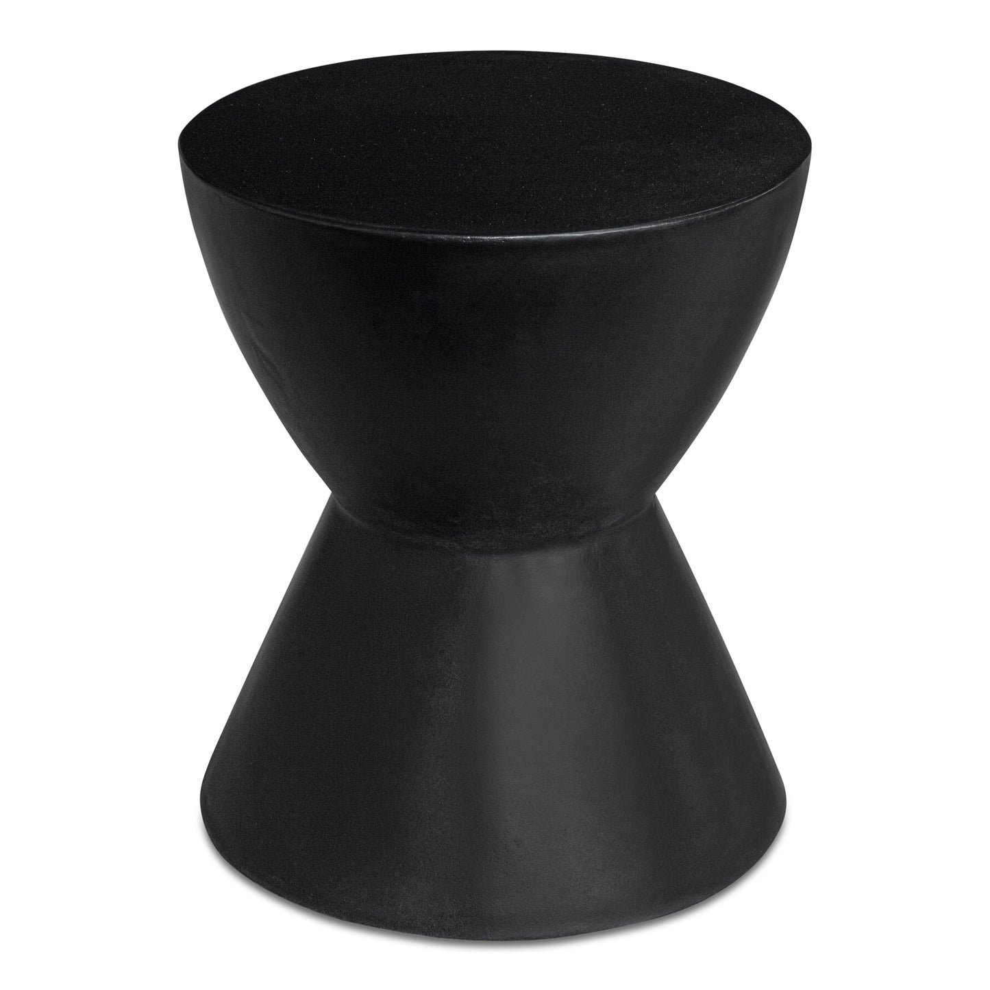 Hourglass Outdoor Stool Black