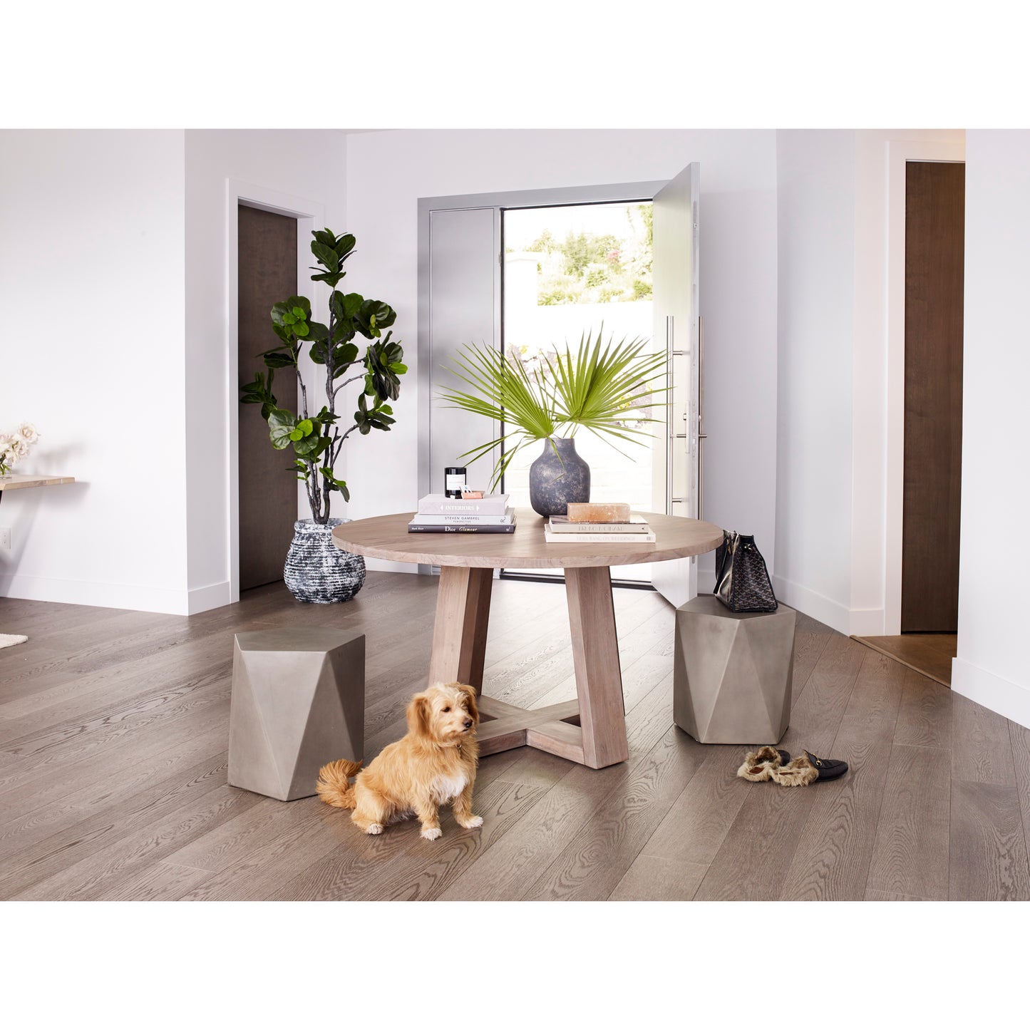 Gem Outdoor Stool Grey