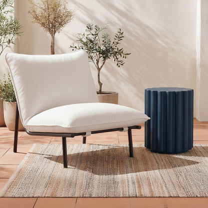 Taffy Accent Table Navy Blue
