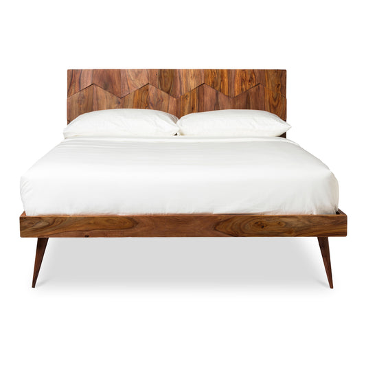 O2 Queen Bed Dark Brown