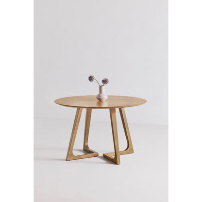 Godenza Round Dining Table Natural Oak