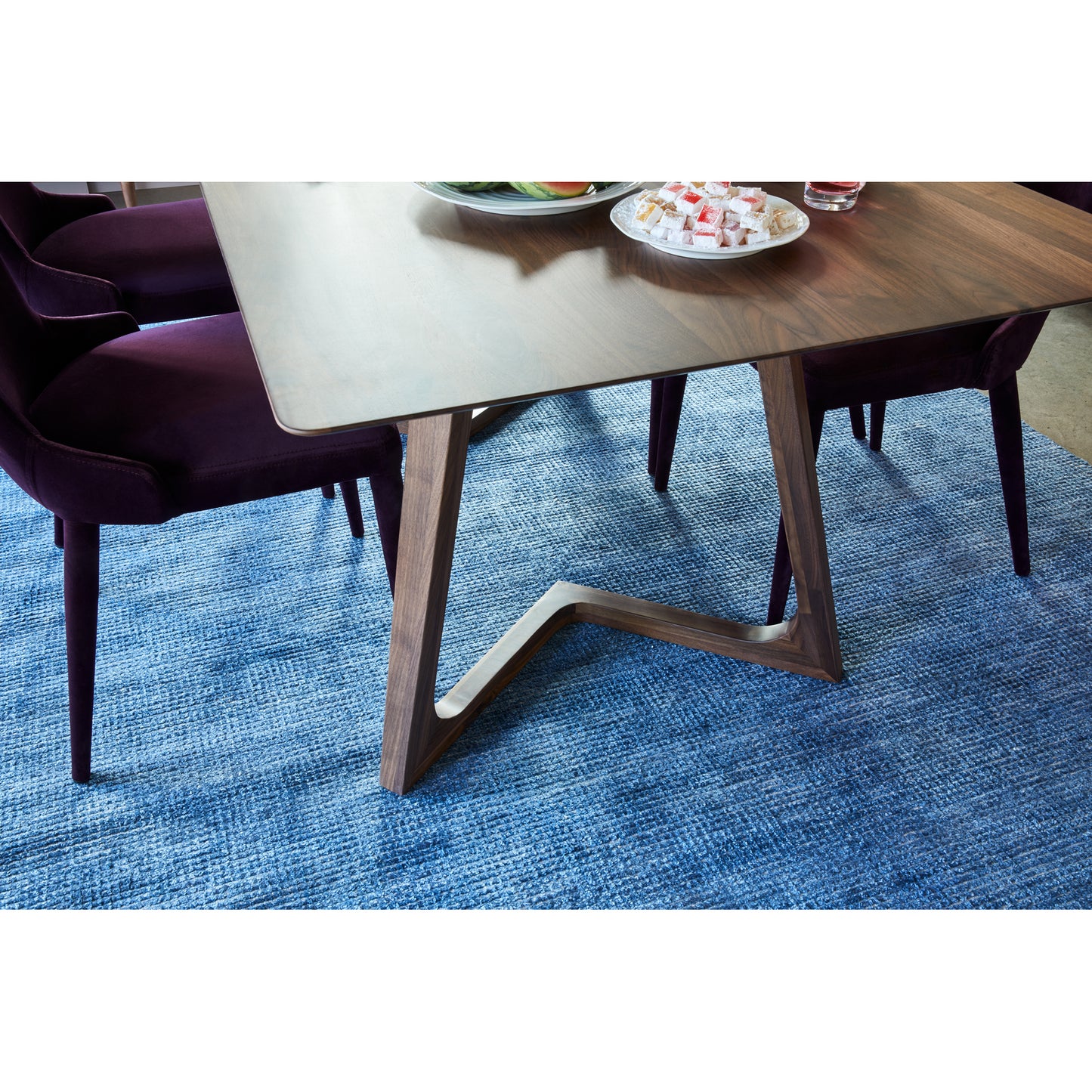 Godenza Rectangular Dining Table Walnut