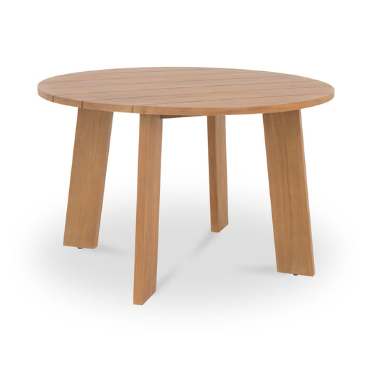 Delta Round Outdoor Dining Table Natural