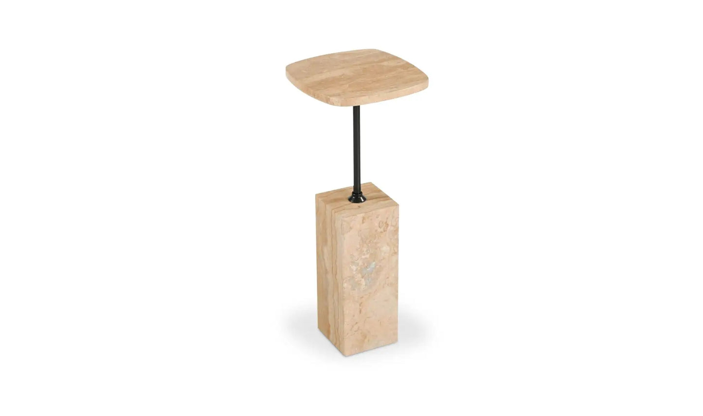 Caro Side Table Travertine