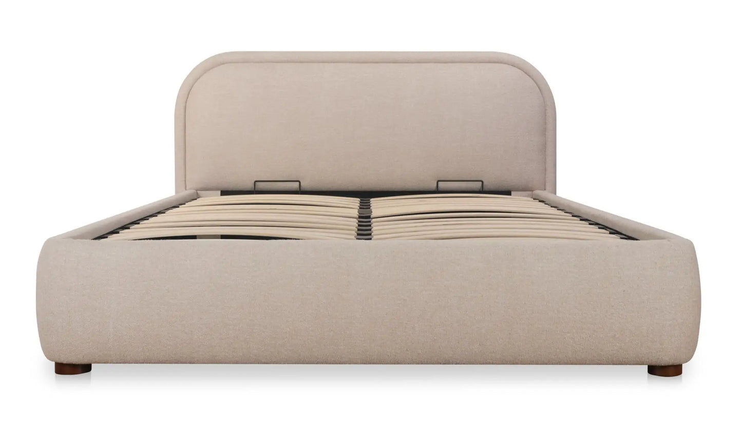 Colin Queen Storage Bed Light Brown