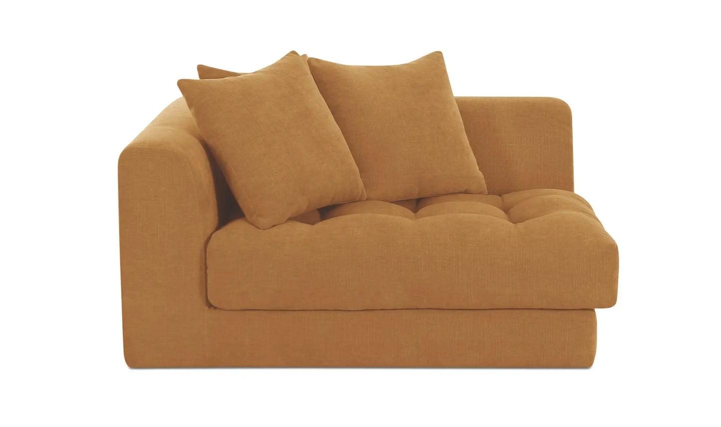 Davie Left Arm Facing Chair Golden Yellow