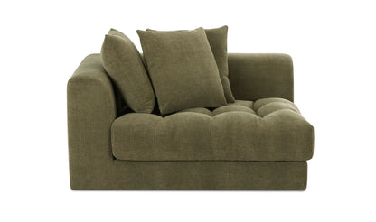 Davie Left Arm Facing Chair Olive