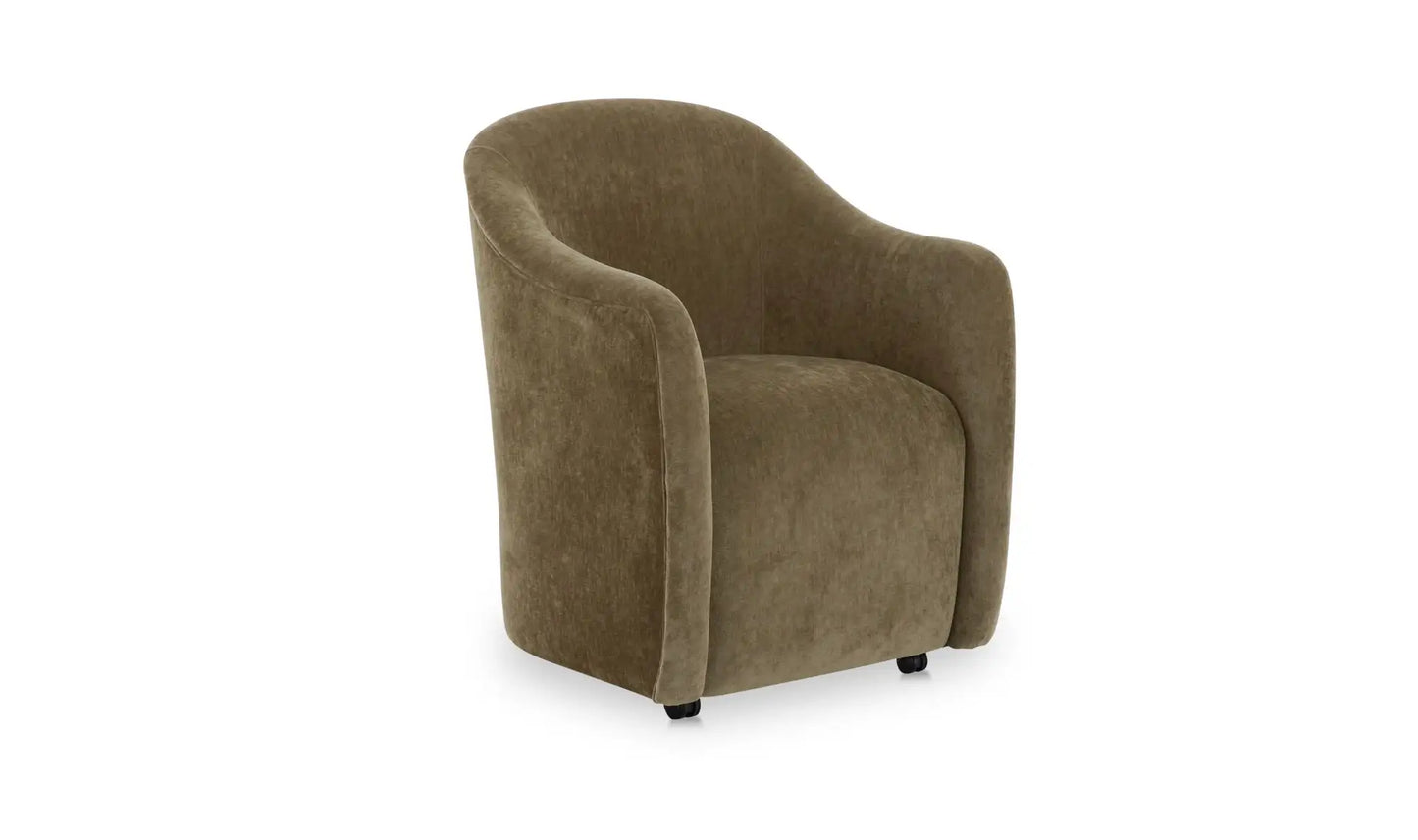 Drava Rolling Dining Chair Green