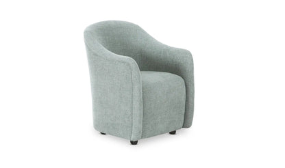 Drava Rolling Dining Chair Light Blue
