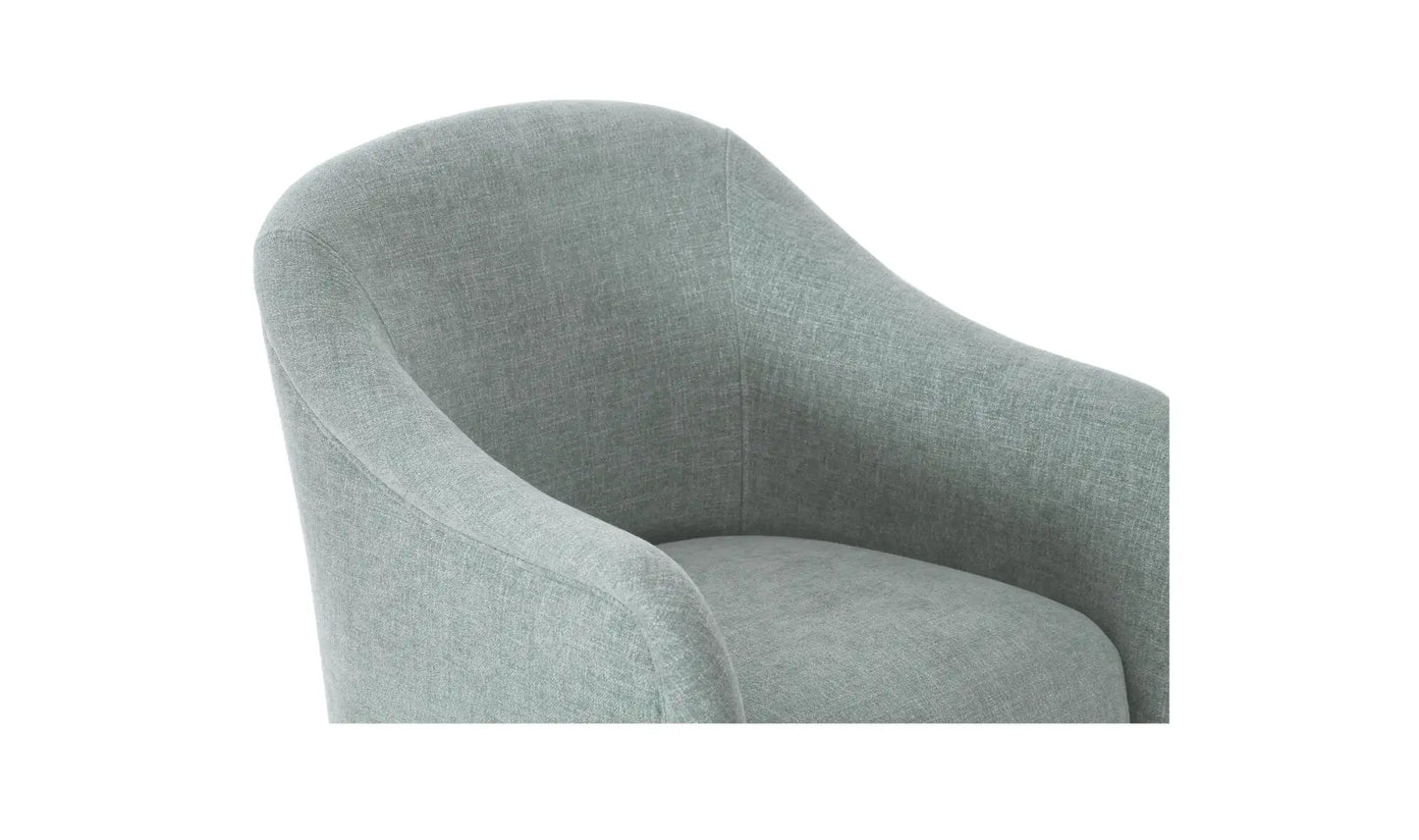 Drava Rolling Dining Chair Light Blue