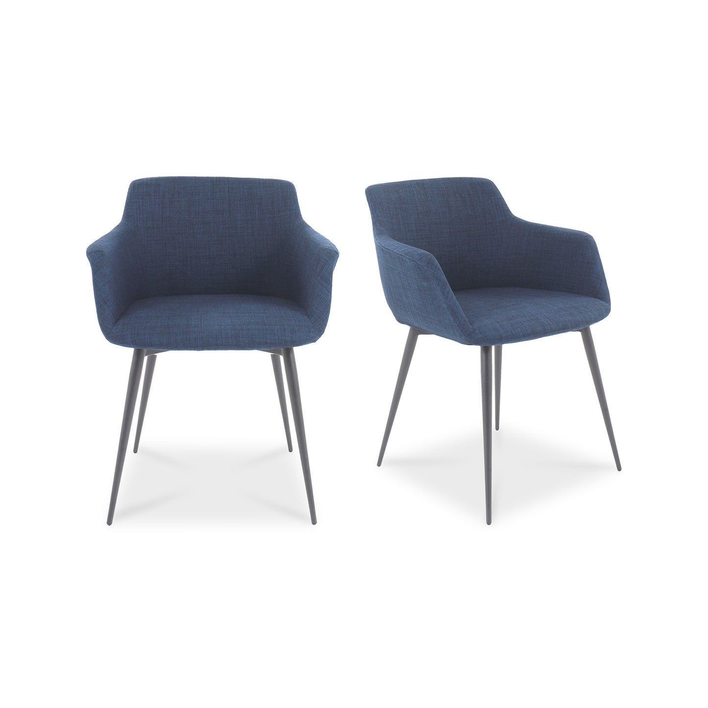 Ronda Arm Chair Blue - Set Of Two