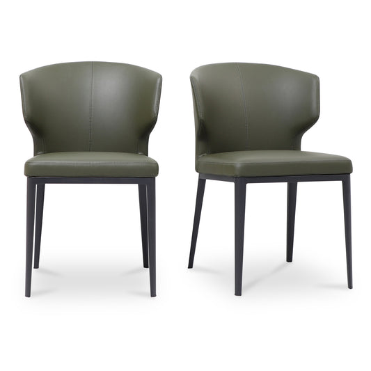 Delaney Dining Chair Dark Green-Set of Two