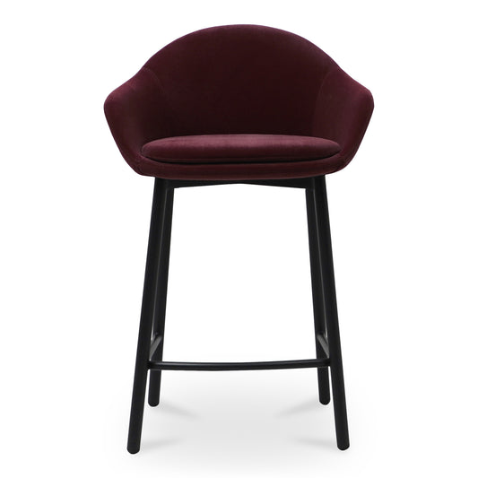 Emily Counter Stool Wine Velvet